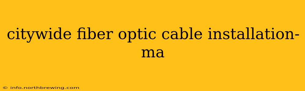 citywide fiber optic cable installation-ma