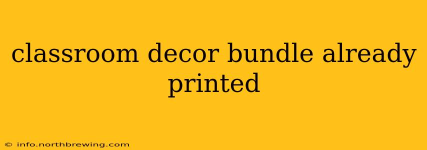 classroom decor bundle already printed