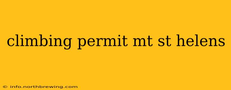 climbing permit mt st helens