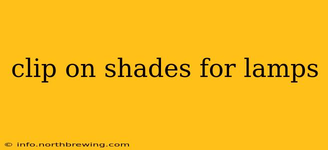 clip on shades for lamps