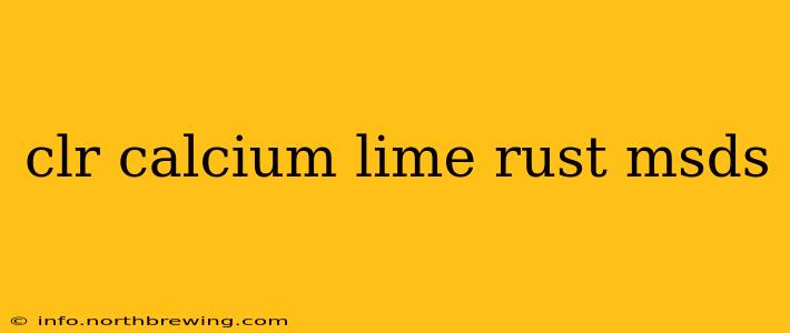 clr calcium lime rust msds