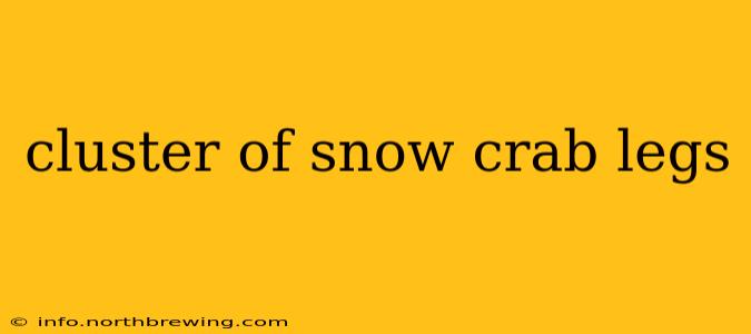 cluster of snow crab legs