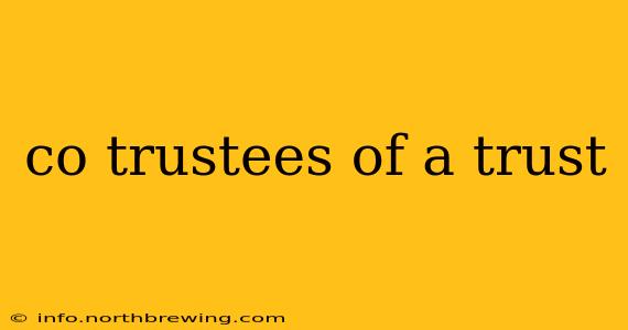 co trustees of a trust