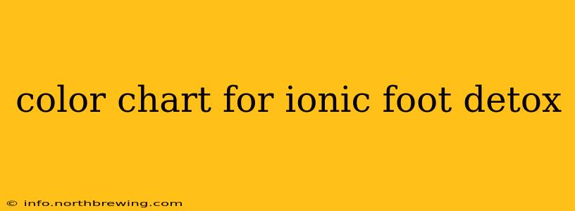 color chart for ionic foot detox