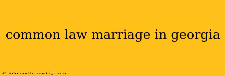 common law marriage in georgia