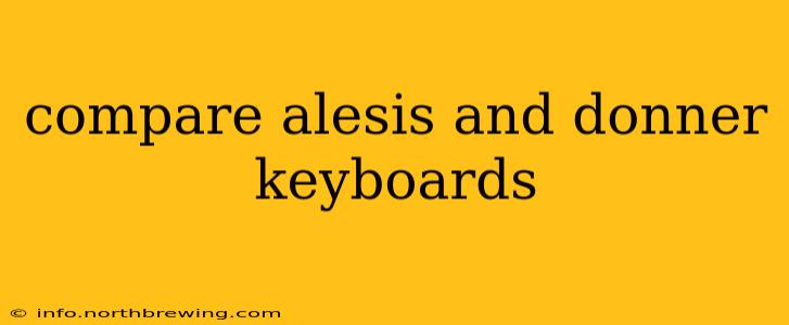 compare alesis and donner keyboards