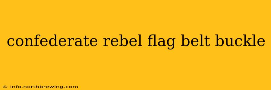 confederate rebel flag belt buckle