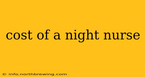 cost of a night nurse