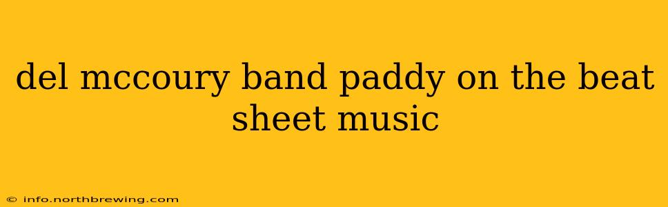 del mccoury band paddy on the beat sheet music