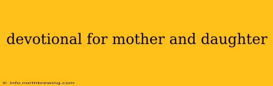 devotional for mother and daughter