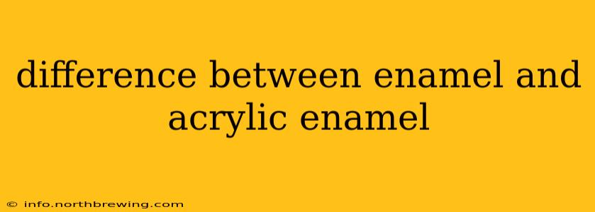 difference between enamel and acrylic enamel