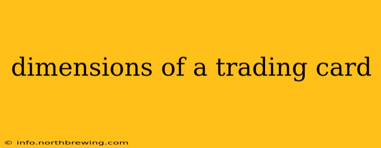 dimensions of a trading card