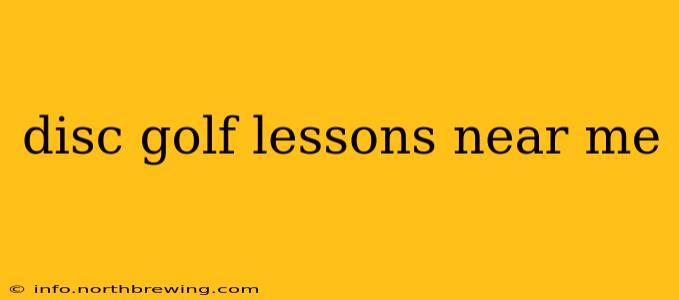 disc golf lessons near me