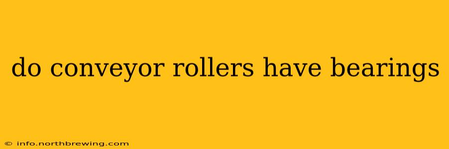 do conveyor rollers have bearings