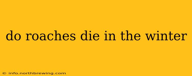 do roaches die in the winter