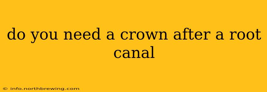 do you need a crown after a root canal