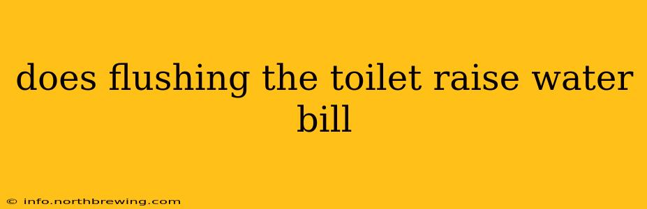 does flushing the toilet raise water bill