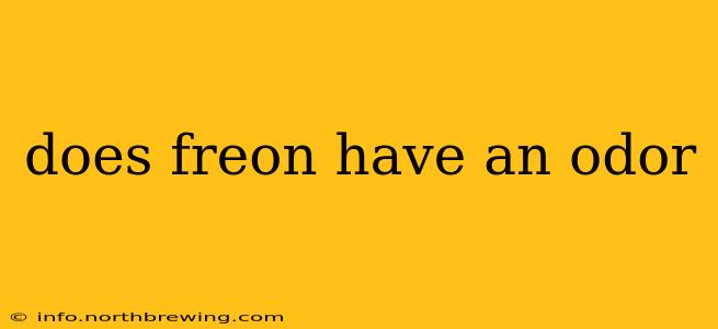 does freon have an odor