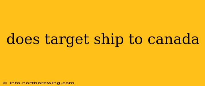does target ship to canada