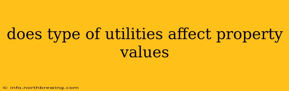 does type of utilities affect property values