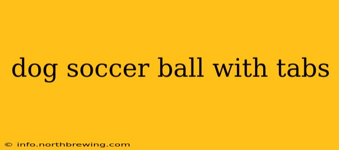 dog soccer ball with tabs