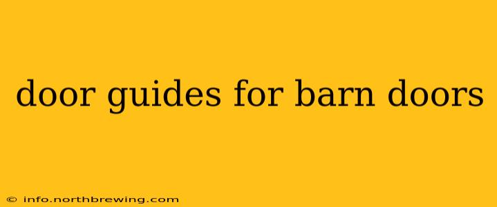 door guides for barn doors