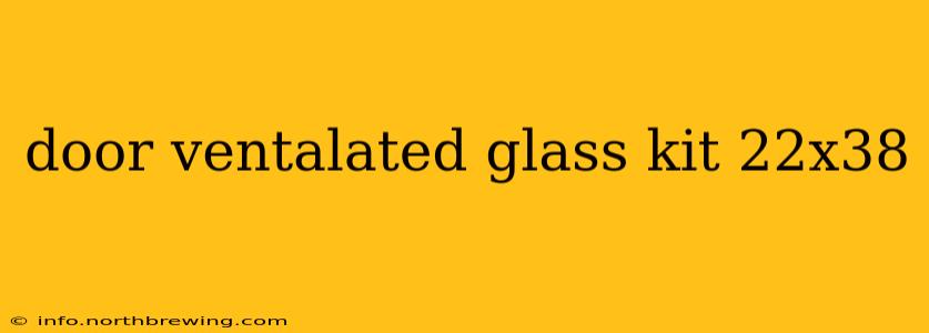 door ventalated glass kit 22x38