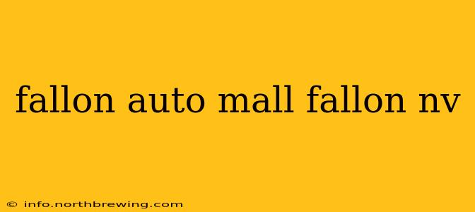 fallon auto mall fallon nv