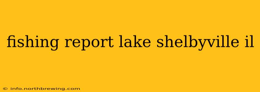 fishing report lake shelbyville il