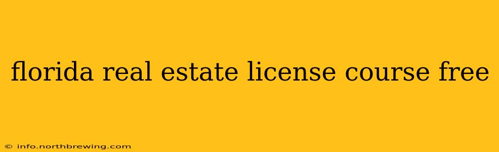 florida real estate license course free