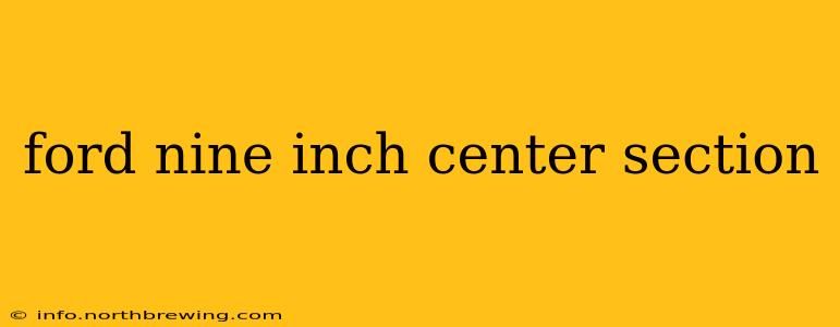 ford nine inch center section