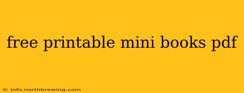 free printable mini books pdf