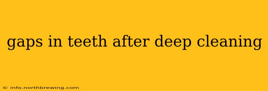 gaps in teeth after deep cleaning