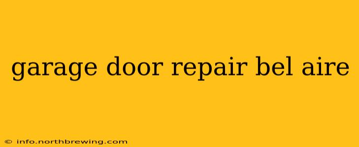 garage door repair bel aire