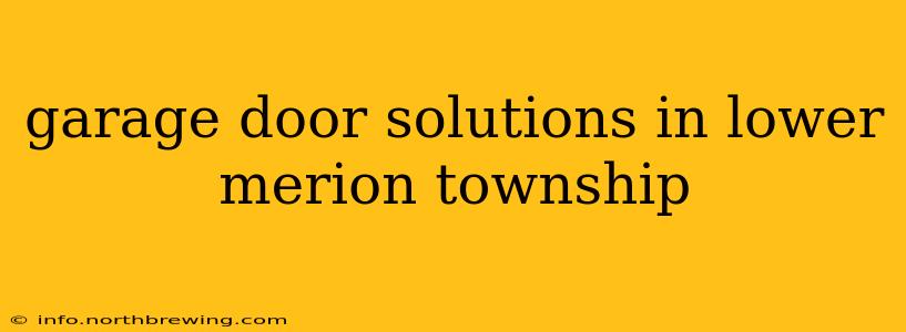 garage door solutions in lower merion township