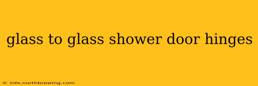 glass to glass shower door hinges