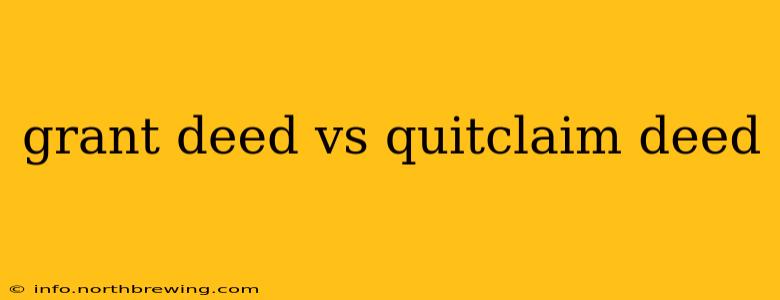 grant deed vs quitclaim deed