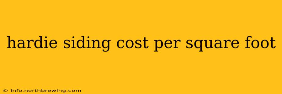 hardie siding cost per square foot