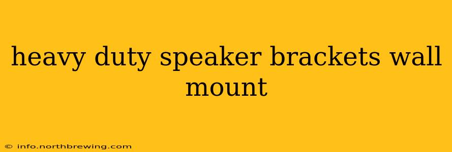 heavy duty speaker brackets wall mount