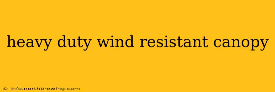 heavy duty wind resistant canopy