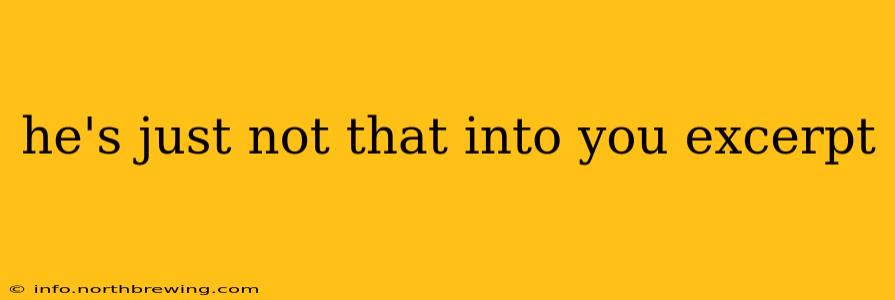 he's just not that into you excerpt