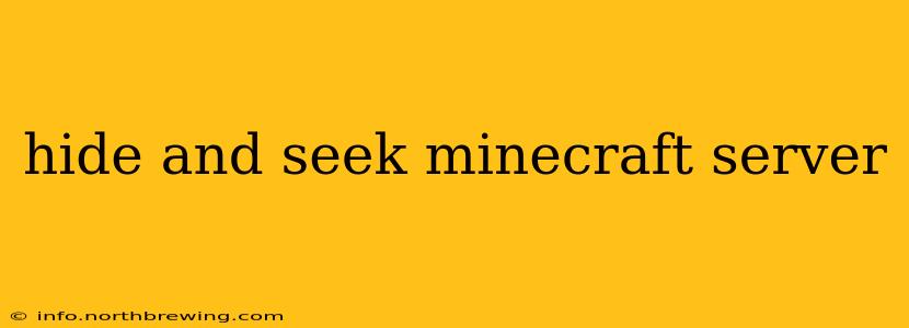 hide and seek minecraft server