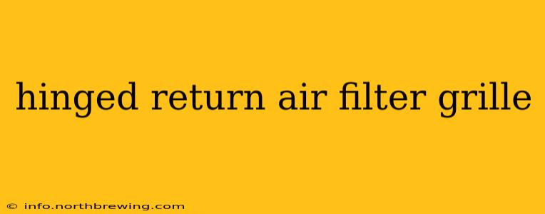 hinged return air filter grille