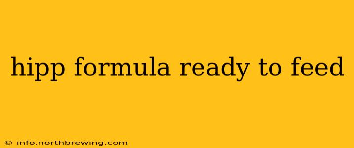 hipp formula ready to feed