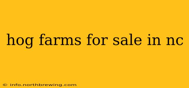 hog farms for sale in nc
