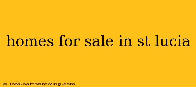 homes for sale in st lucia