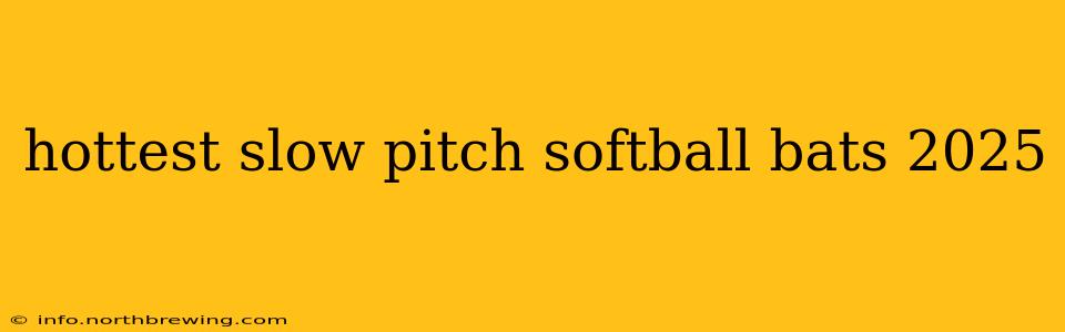 hottest slow pitch softball bats 2025