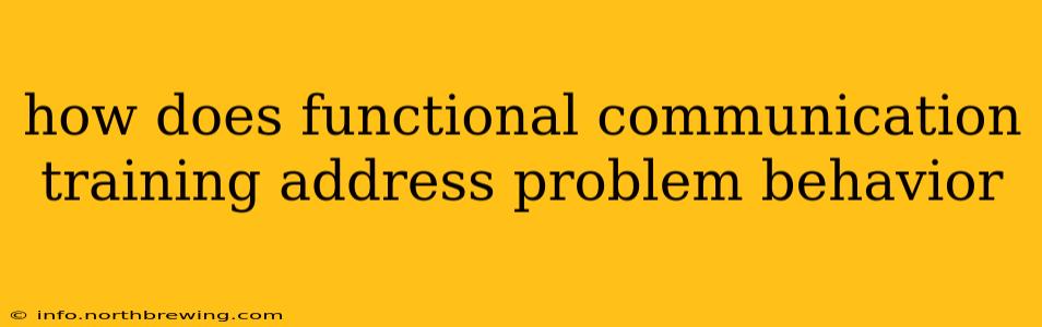 how does functional communication training address problem behavior