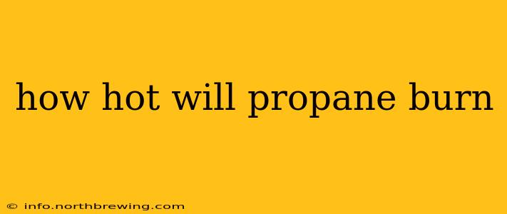 how hot will propane burn