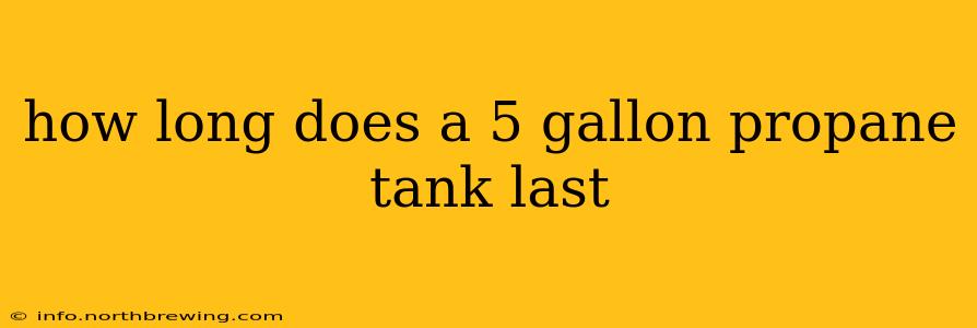 how long does a 5 gallon propane tank last